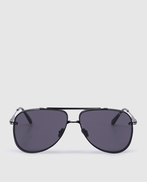 Tom Ford Чорні сонцезахисні окуляри LEON FT1071