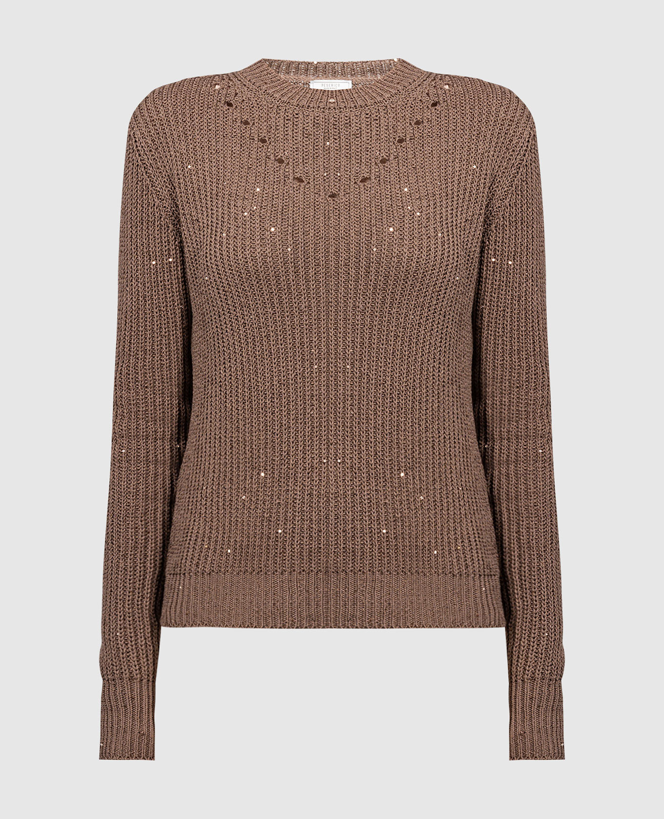 Brown jumper with sequins