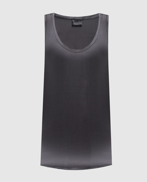 Brunello Cucinelli Сірий топ із шовку MPC59E0600