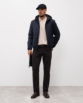 Cashmere&Whiskey Синя куртка з вовни з капюшоном 6400955304