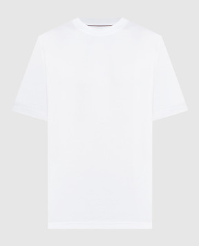 Loro Piana Белая футболка с вышивкой логотипа FAM8924