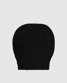 Ann Demeulemeester Черная шапка Edon из шерсти B0013176KN071