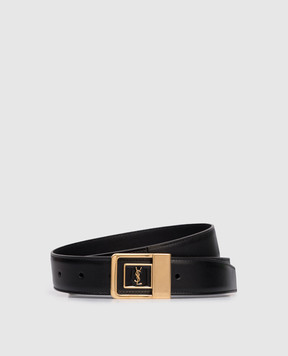 Saint Laurent Черный кожаный ремень LA 66 732556AAB25