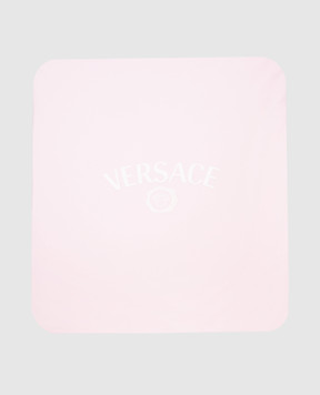Versace Дитяча рожева ковдра з логотипом 10179391A15206