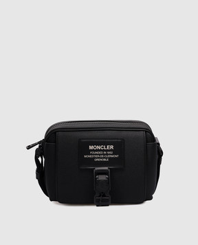 Moncler Чорна сумка через плече Nakoa з принтом логотипа 5L00001M3817