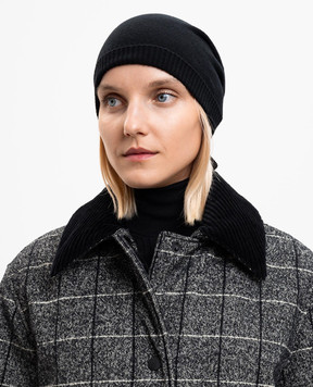 Dolce&Gabbana Чорна шапка з кашеміру FXQ12TJDVC2