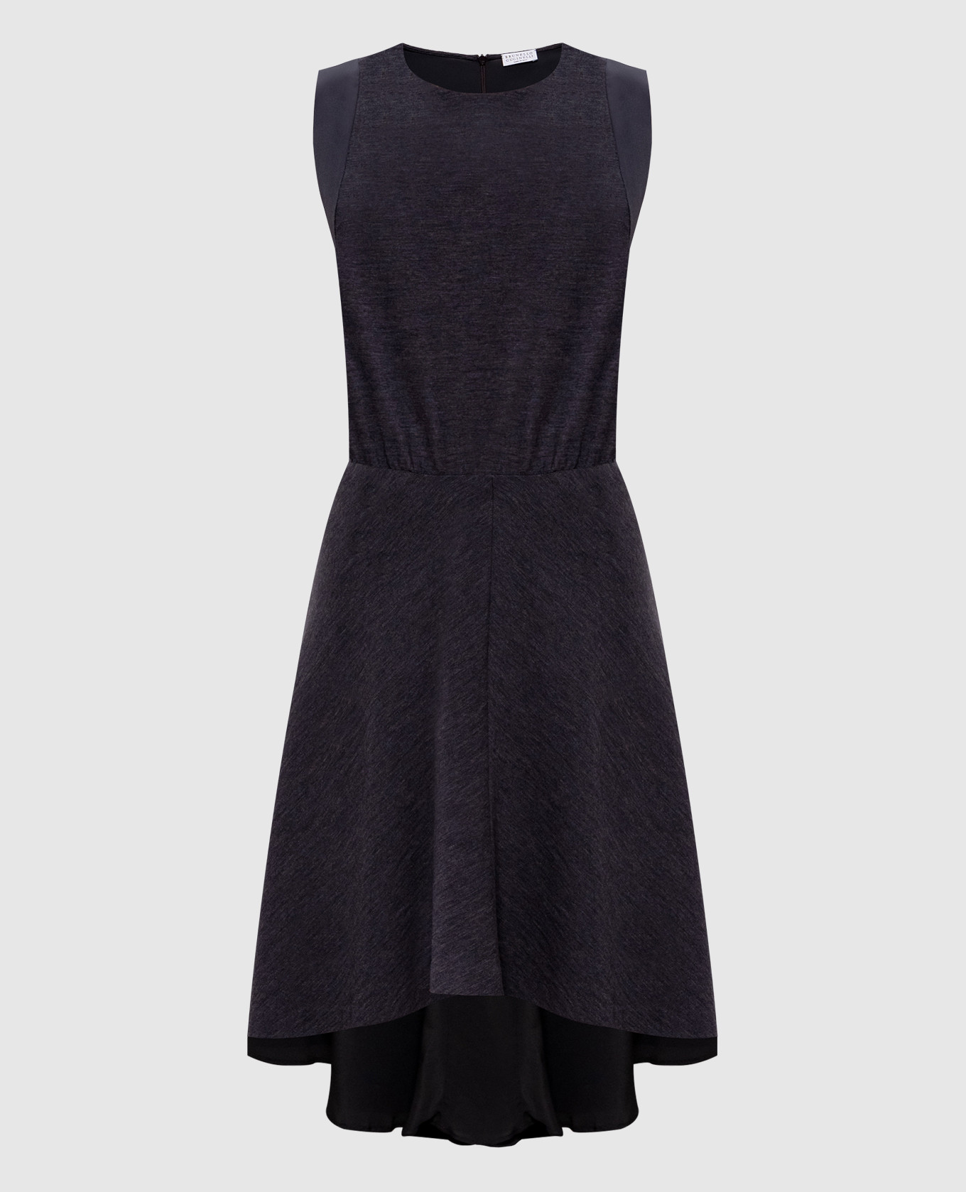 

Серое платье из шерсти и шелка, Серый, Повседневные платья