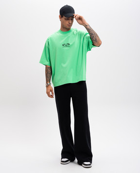 Vetements Зелена футболка з принтом логотипа UA66TR600Em