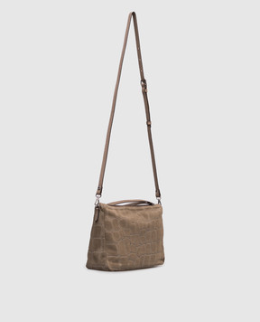 Gianni Chiarini Бежева замшева сумка Daino BS10225CMCOCCO