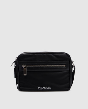 Off-White Чорна сумка Сore з логотипом OMNQ080C99FAB001