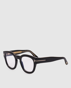 Tom Ford Чорні окуляри BLUE BLOCK з гравіюванням логотипа FT6028B