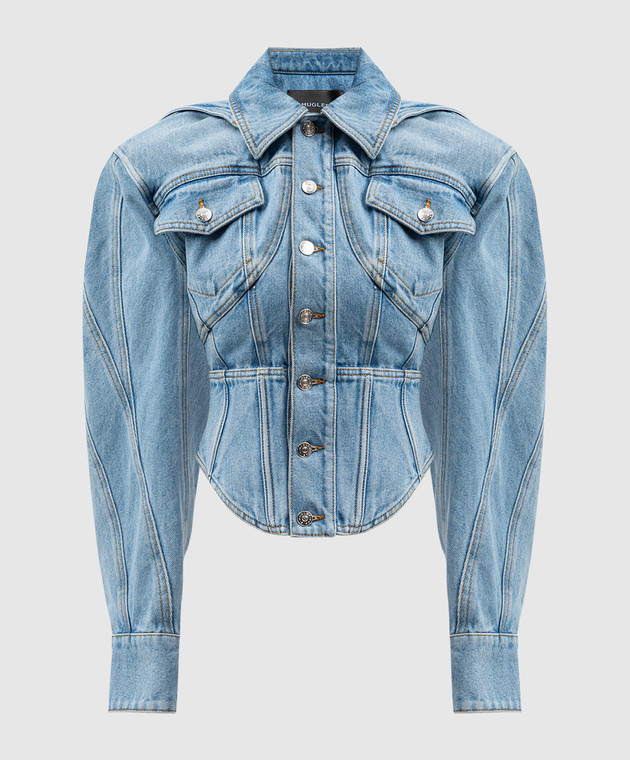 Thierry Mugler - Голубая джинсовая куртка Veste 24S6VE0401211
