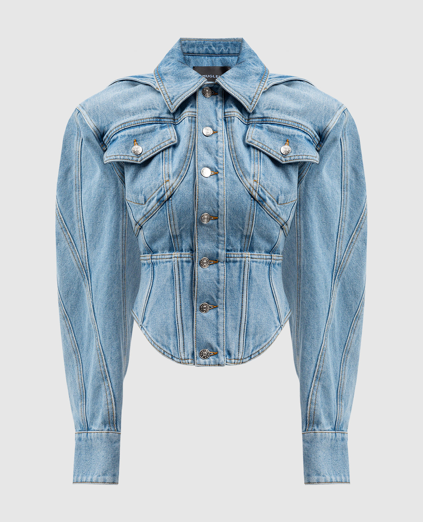 

Голубая джинсовая куртка Veste, Голубой, Джинсовые куртки