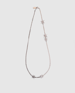 Off-White Серебристая цепочка Barbed Wire OMOB15OS25MET001
