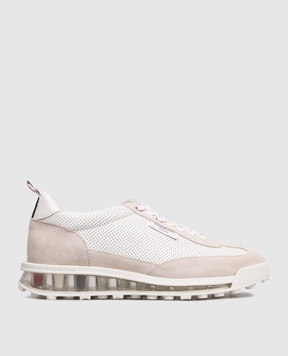 Thom Browne Белые кожаные кроссовки RUNNER FFD120B05584