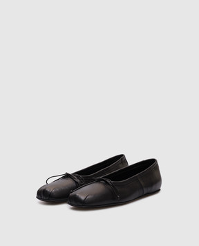 Ann Demeulemeester Черные кожаные балетки Violette B0012933LT163