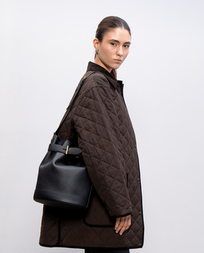 Tom Ford Чорна шкіряна сумка бакет-бег Tara L1842LCL095G