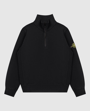 Stone Island Детский синий свитшот с молнией K2S166100012S0A2068