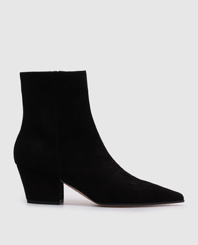 Gianvito Rossi Чорні замшеві козаки KEINNA BOOTIE G7293755RIC