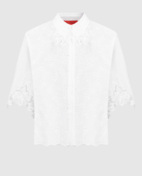 Max & Co Белая блуза ALIAS с вышивкой бродери ALIAS