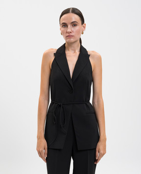 Twinset Черный жилет с логотипом 252TP2592