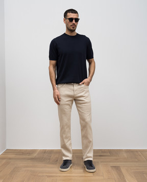 Loro Piana Бежеві штани з льоном FAP3992