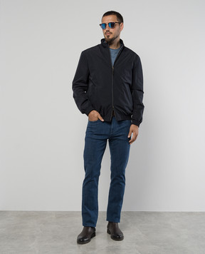 Canali Голубые джинсы с логотип патч PD0143491719R