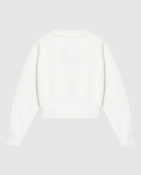 Off-White Детский белый свитшот с вышивкой логотипа OGBA013S25FLE001