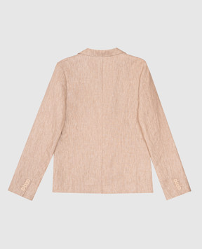 Dolce&Gabbana Дитячий коричневий піджак з льону L41E97FU4L0