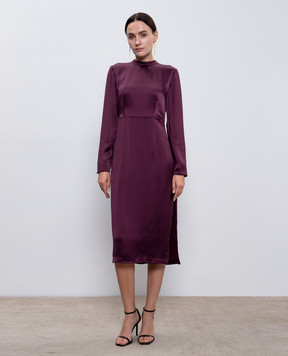 Twinset Бордова сукня з логотипом 242TT2052
