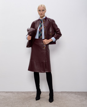 Twinset Бордовая куртка с логотипом 252TP2232