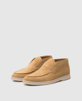 Loro Piana Жовті замшеві дезерти FAE9959sh