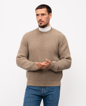 Loro Piana Коричневий светр з кашеміру FAP5965