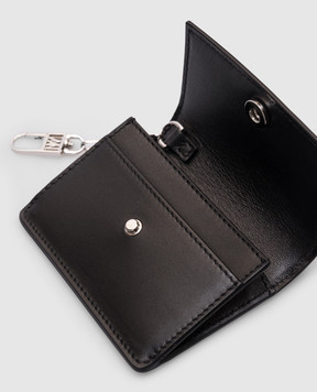 Max Mara Черный кожаный портмоне с логотипом MMPURSE