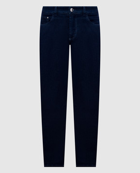 Cashmere&Whiskey Синие джинсы с логотип патч DENIMSTRETCH871