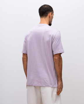 Brunello Cucinelli Фиолетовая футболка с логотипом логотип M0B138440