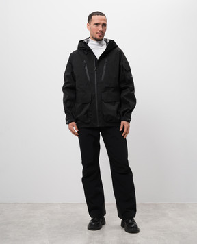 Mackage Черная горнолыжная куртка с логотипом патча ROHAN