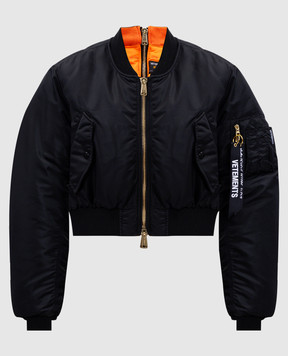 Vetements Чорний двосторонній бомбер WH76BO230B