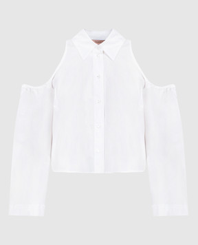 Twinset Біла блуза з фігурними вирізами 241TF2016