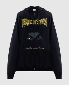 Vetements Чорна спортивна куртка з принтом UCF76ZU550Bw