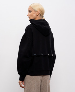 Max Mara Sportmax Черные худи SAGGIO с регулируемой длиной SAGGIO