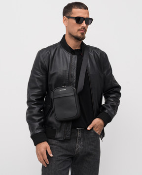 Trussardi Черная кожаная сумка кросс-боди с принтом логотипа Z589E005966NMBC02L33