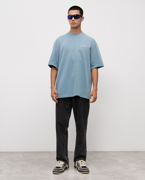 Axel Arigato Блакитна футболка Gradient з вишивкою логотипа A3458002