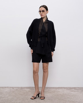 Brunello Cucinelli Черный кардиган со съемным жилетом M19257706