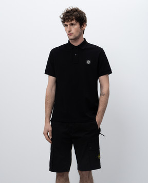 Stone Island Черное поло с нашивкой логотипа K1S1522002SCS0017