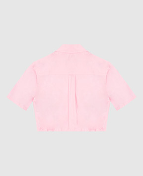 Balmain Детский розовый двубортный топ BW5A01P0479410