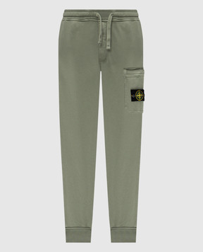 Stone Island Зеленые джогеры с логотип патч K1S156200011S0051