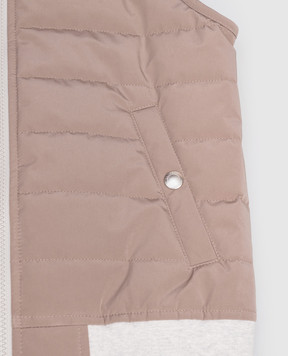Brunello Cucinelli Дитячий коричневий жилет BM479J136B
