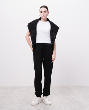 Twinset Черные джогера с логотипом 251TP2701
