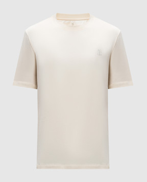 Brunello Cucinelli Желтая футболка с принтом. M0B138440
